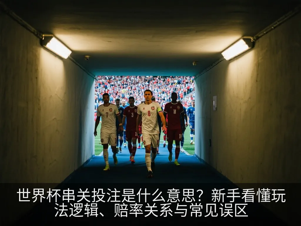 世界杯赔率计算与2串1、3串1结构示意图